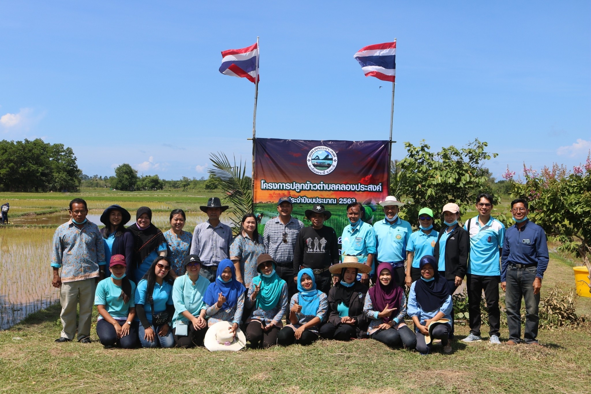 โครงการปลูกข้าวตำบลคลองประสงค์ ประจำปีงบประมาณ 2563